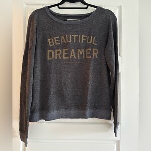 PRE-OWNED Spiritual Gangster Gray 'Beautiful Dreamer' Sweater | M